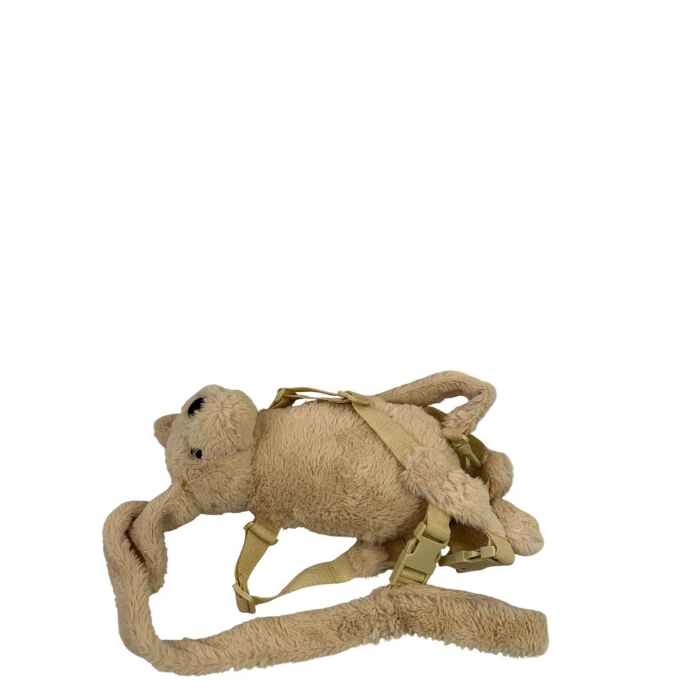 Gold Bug Harness Buddy OS Tan Plush Puppy Dog Safety Leash Kids